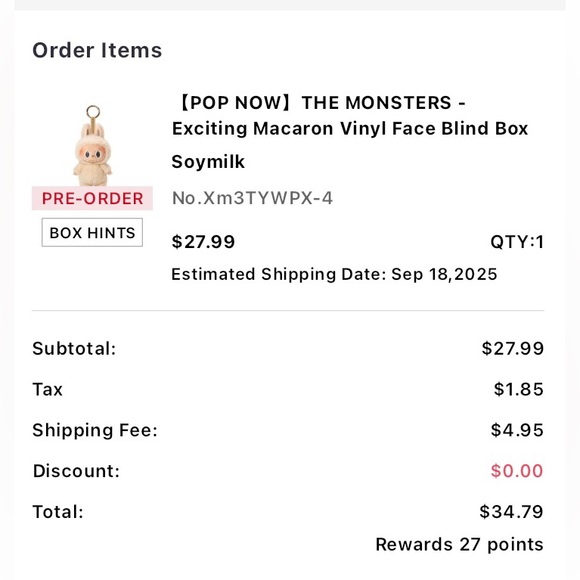 Exciting Macaron Labubu - Soymilk - Picture 5 of 7